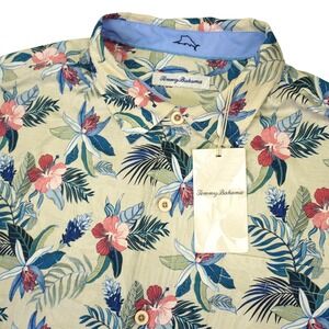 NEW Tommy Bahama Hawaiian Shirt Mens XL Silk Tropical Floral Summer Hibiscus